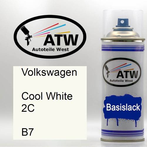 Volkswagen, Cool White 2C, B7: 400ml Sprühdose, von ATW Autoteile West.